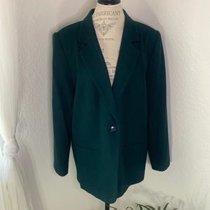 Sag Harbor Green Wool Coat